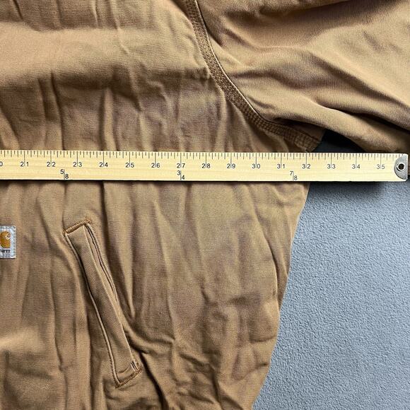 Carhartt Jacket Mens 4XL Brown Flame Resistant Bomber Full Zip Bomber Workwear - Picture 7 of 8
